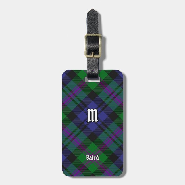 Etiqueta De Bagagem Clan Baird Tartan (Frente Vertical)