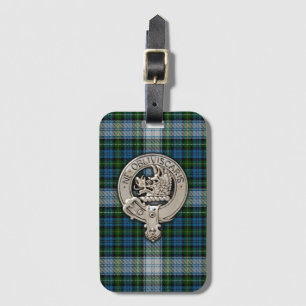 Etiqueta De Bagagem Clan Campbell Crest & Dress Tartan