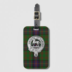 Etiqueta De Bagagem Clan Cochrane Crest & Tartan