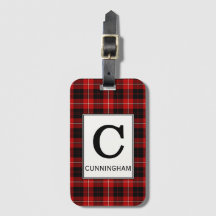 Clan Cunningham Tartan Monogrammed