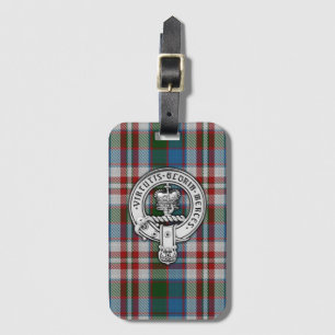 Etiqueta De Bagagem Clan Donnachaidh (Robertson) Crest & Dress Tartan
