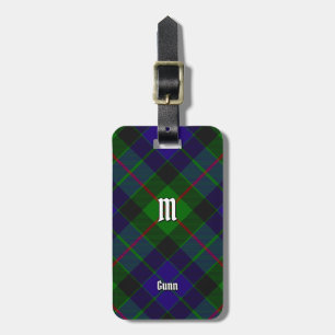 Etiqueta De Bagagem Clan Gunn Tartan Luartigo