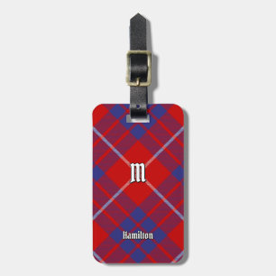 Etiqueta De Bagagem Clan Hamilton Red Tartan Bagagem