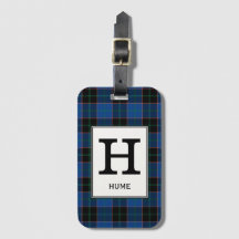 Clan Hume Tartan Monogrammed