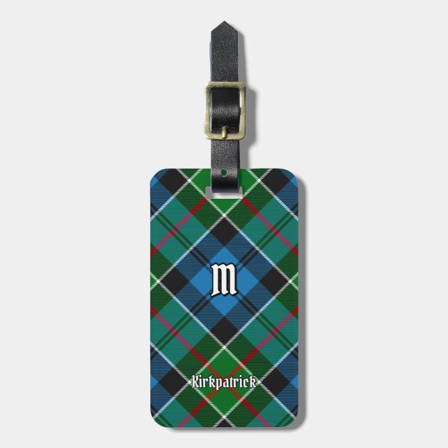 Etiqueta De Bagagem Clan Kirkpatrick Tartan (Frente Vertical)