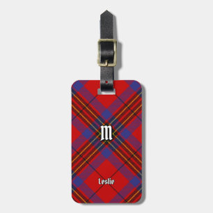 Etiqueta De Bagagem Clan Leslie Red Tartan