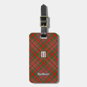 Etiqueta De Bagagem Clan MacAlister Tartan Luartigo