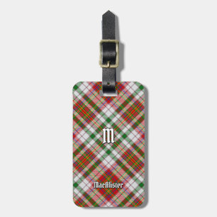 Etiqueta De Bagagem Clan MacAlister Vestir Tartan Bagagem