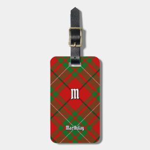 Etiqueta De Bagagem Clan MacAulay Tartan Tag Bagagem
