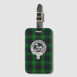 Etiqueta De Bagagem Clan MacDonald do Isles Crest & Tartan