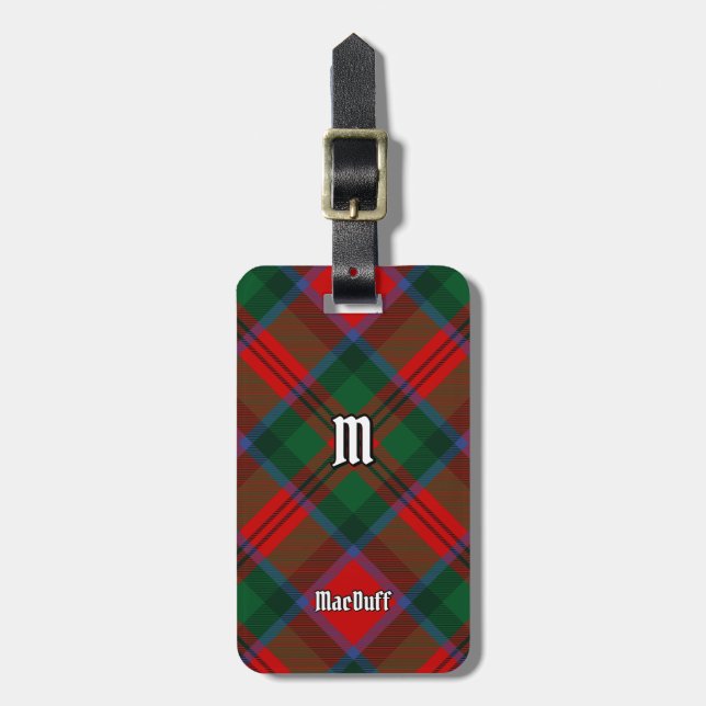 Etiqueta De Bagagem Clan MacDuff Tartan (Frente Vertical)