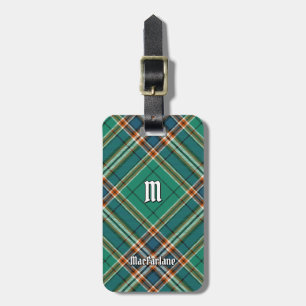Etiqueta De Bagagem Clan MacFarlane Caça Antigo Tartan