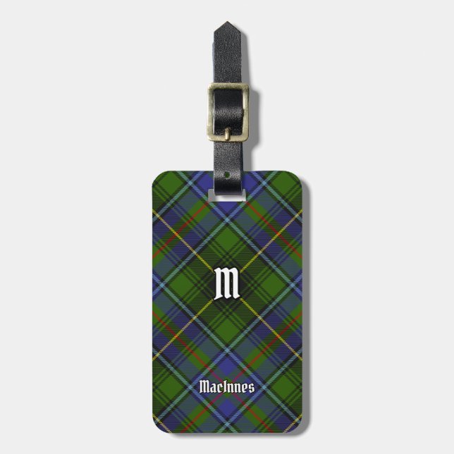 Etiqueta De Bagagem Clan MacInnes Tartan (Frente Vertical)