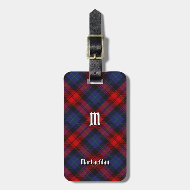 Etiqueta De Bagagem Clan MacLachlan Tartan (Frente Vertical)