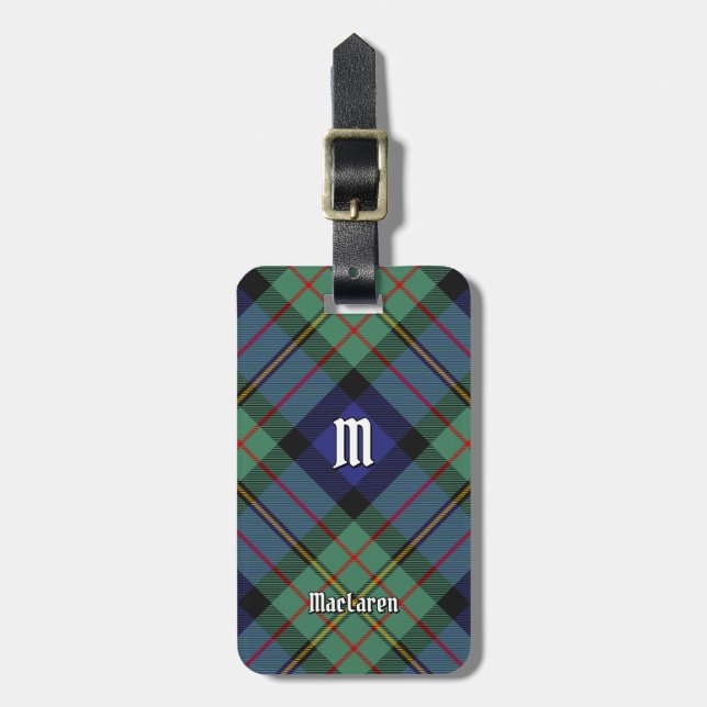 Etiqueta De Bagagem Clan MacLaren Tartan (Frente Vertical)