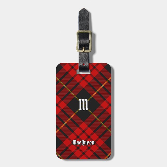 Etiqueta De Bagagem Clan MacQueen Tartan (Frente Vertical)