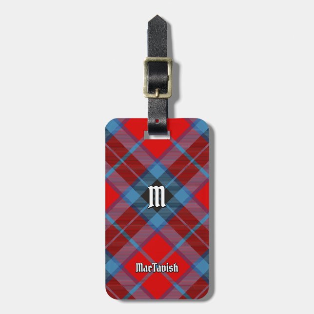 Etiqueta De Bagagem Clan MacTavish Tartan (Frente Vertical)