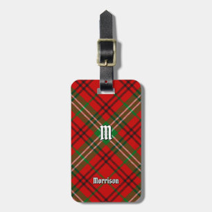 Etiqueta De Bagagem Clan Morrison Red Tartan Bagagem