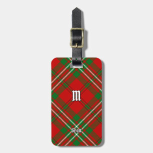 Etiqueta De Bagagem Clan Scott Red Tartan Bagagem