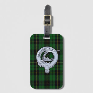 Etiqueta De Bagagem Clan Wallace Crest & Hunting Tartan