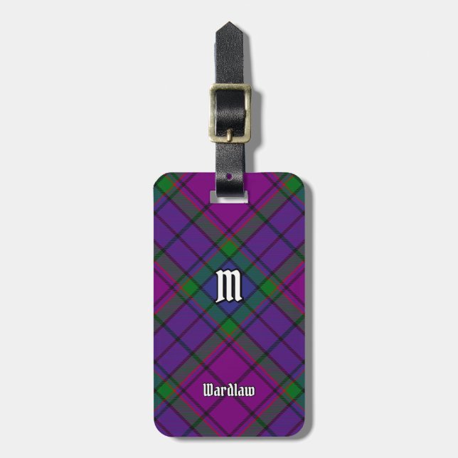 Etiqueta De Bagagem Clan Wardlaw Tartan (Frente Vertical)