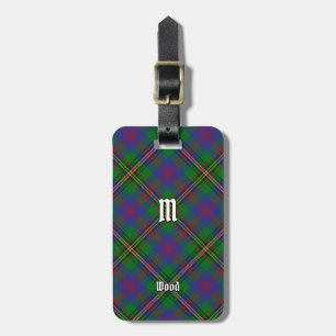 Etiqueta De Bagagem Clan Wood Tartan