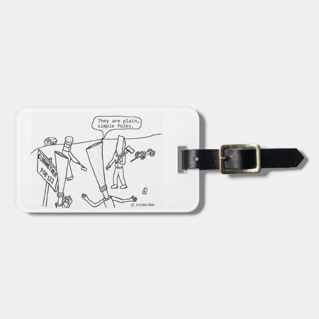 Etiqueta De Bagagem Clarinetville (Frente Horizontal)