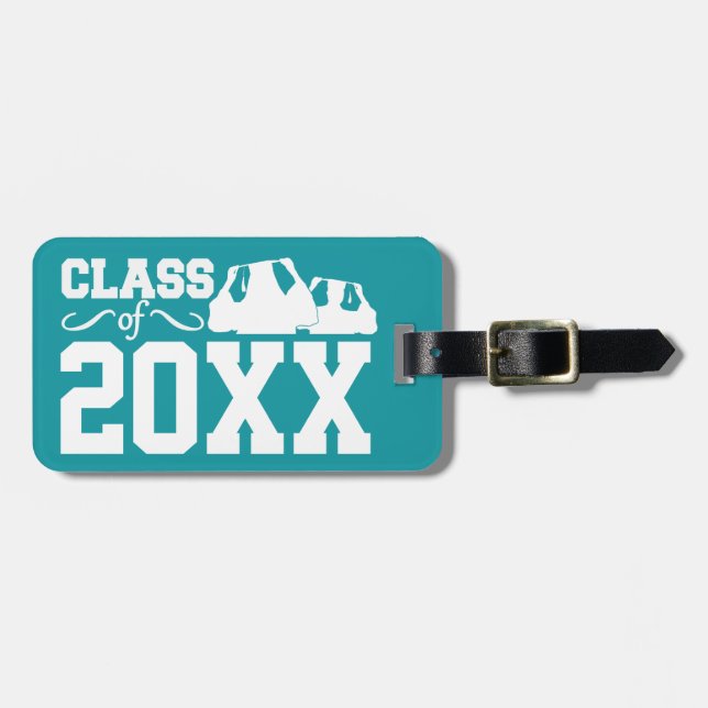 Etiqueta De Bagagem Classe de bagagem personalizada de QUALQUER ano (Frente Horizontal)