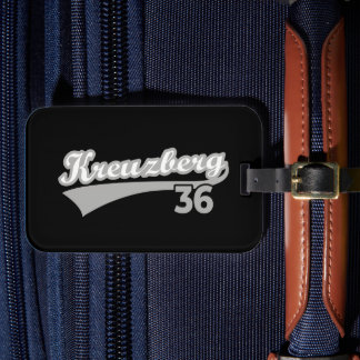 Etiqueta De Bagagem Clássico Kreuzberg 36 Logo Berlin Kiez Logo OldSch