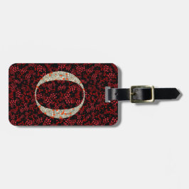 Etiqueta De Bagagem Clássico - Letra monograma O vermelho escuro