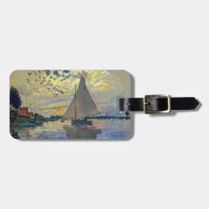 Etiqueta De Bagagem Claude Monet - Barco à vela em Le Petit-Gennevilli