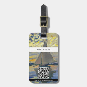 Etiqueta De Bagagem Claude Monet - Barco à vela em Le Petit-Gennevilli