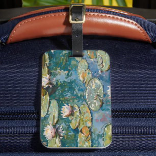 Etiqueta De Bagagem Claude Monet Water Lily 1916 Fine Art