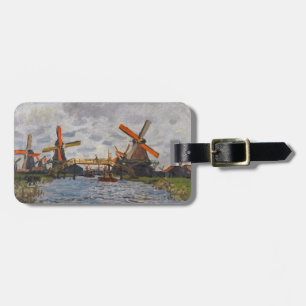 Etiqueta De Bagagem Claude Monet - Windmills perto de Zaandam