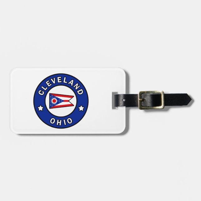Etiqueta De Bagagem Cleveland Ohio (Frente Horizontal)