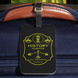 Etiqueta De Bagagem Clube de Detecção de Metal no Campo de Trincheiras