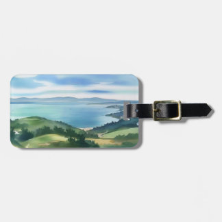 Etiqueta De Bagagem Coastal Watercolor Luggage Tag