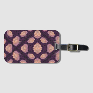 Etiqueta De Bagagem Cobertor Floral Elegante – Cobertura Botânica Acon