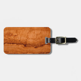 Etiqueta De Bagagem Cobre Canyon Granite, dourado âmbar Montanhas Sedo