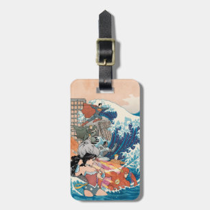 Etiqueta De Bagagem Cobrir 15 da Liga da Justiça