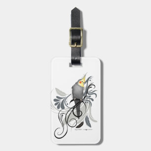 Etiqueta De Bagagem Cockatiel cinzento