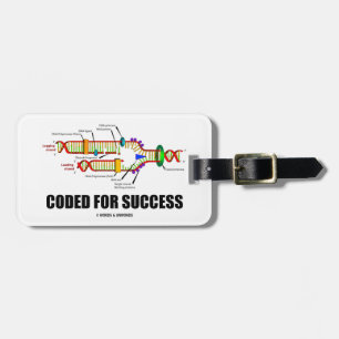 Etiqueta De Bagagem Codificado para o sucesso (réplica do ADN)