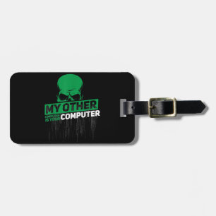 Etiqueta De Bagagem Código Admin do Nerd Hacker do Engenheiro Sysadmi