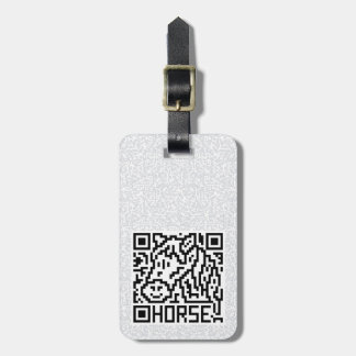 Etiqueta De Bagagem Código de QR o cavalo