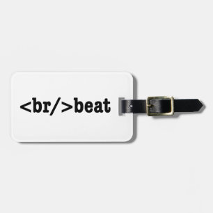 Etiqueta De Bagagem código do HTML do breakbeat