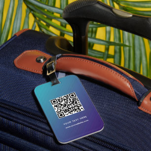 Etiqueta De Bagagem Código QR Código de endereço de site personalizado