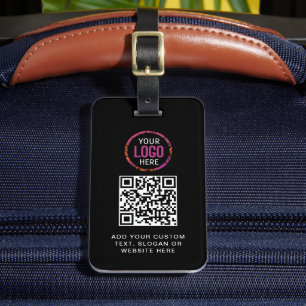 Etiqueta De Bagagem Código QR Logotipo profissional moderno