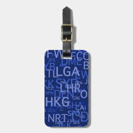 Etiqueta De Bagagem Códigos personalizados do aeroporto