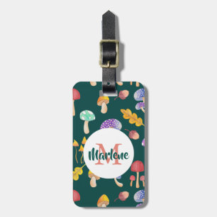 Etiqueta De Bagagem Cogumelos de outono Personalizado
