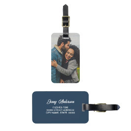 Etiqueta De Bagagem Colagem de Fotos Personalizada Crie sua própria et